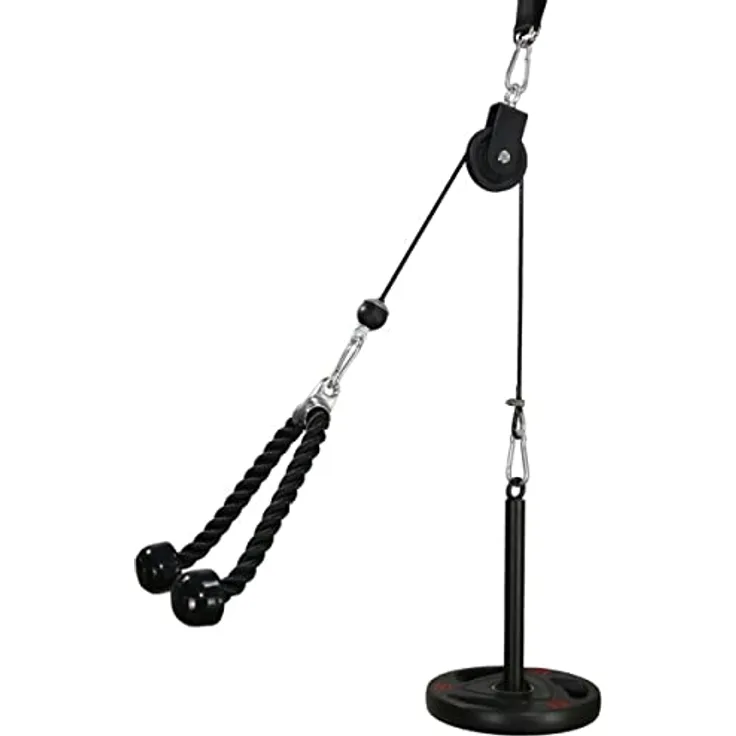 LFJ Latzug Fitness, Kabelzug Pulley Fitness Unterarmtrainer Arm-Krafttraining Trizeps Gewicht Fitnessgerät Trainer Home Gym DIY Riemenscheibensystem
