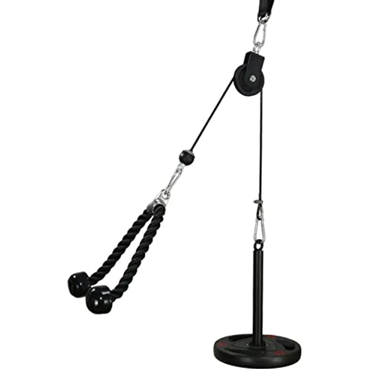 LFJ Latzug Fitness, Kabelzug Pulley Fitness Unterarmtrainer Arm-Krafttraining Trizeps Gewicht Fitnessgerät Trainer Home Gym DIY Riemenscheibensystem – Bild 1