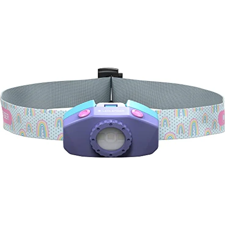 Ledlenser KIDLED2 LED-Stirnlampe für Kinder | energiesparende Stirnlampe Mädchen & Jungs | Weiß-, Rot-, Blaulicht | Mini Kopflampe mit Clip | lila – Bild 4