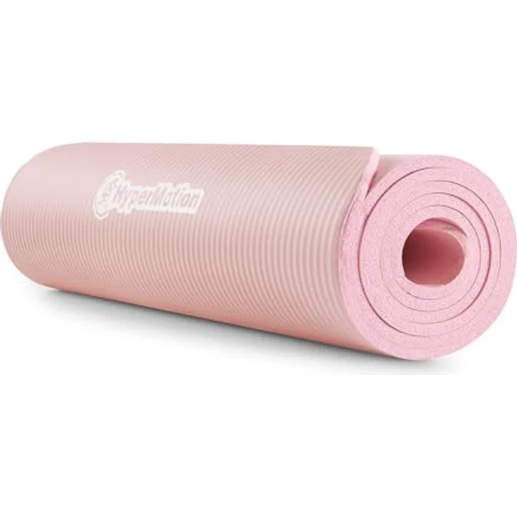 HyperMotion Yogamatte HYP55 YOGA MAT 0.8P, NBR-Schaum, 183x61 cm, 8 mm Komfortstärke, pink mit Tragegurt – Bild 18