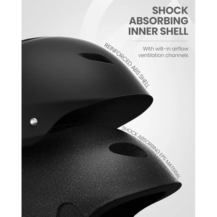 OutdoorMaster Kelvin Skihelm – Snowboardhelm für Herren, Damen & Jugendliche, L, Schwarz, mit verstärkter ABS-Schale, EPS-Kern und 14 Belüftungsöffnungen – Bild 2