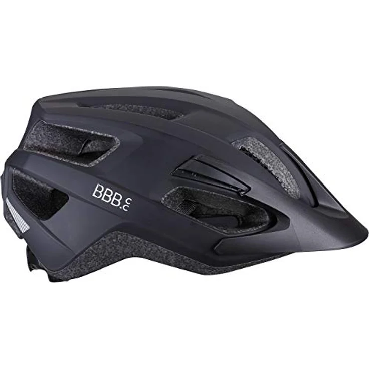 BBB Kite 2.0, Velohelm für Rennrad und Mountainbike, 52 - 55 cm, mit abnehmbarem Visier und Insektennetz, schwarz – Bild 3