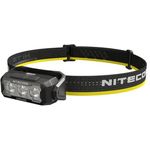 Nitecore HA15 UHE, Ultraleichte USB-C wiederaufladbare Stirnlampe mit 400 Lumen, Rot-Licht, wasserfest, ideal für Nacht-Wanderung und Joggen