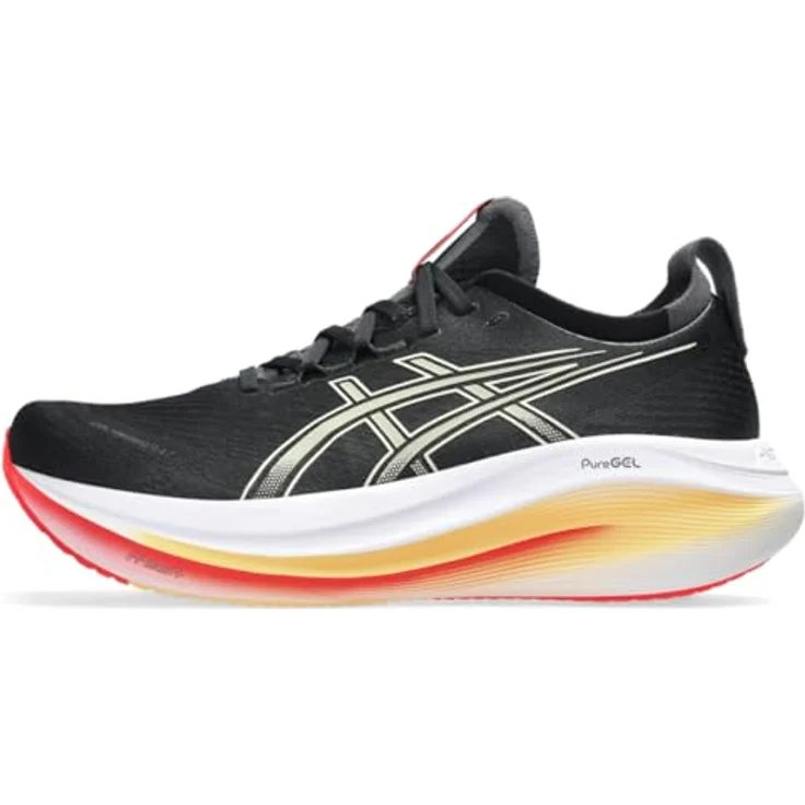 Asics Gel Nimbus 27, neutrale Laufschuhe mit FF Blast™ Plus Dämpfung, schwarz, Größe 11.5 – Bild 1