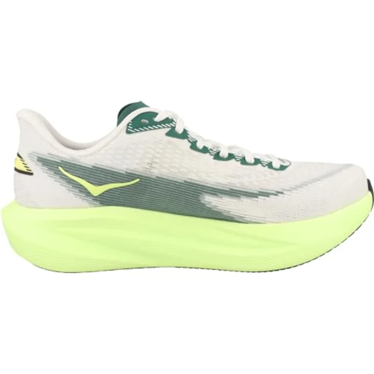 Hoka One One Mach 7 Frost, Laufschuh für Herren mit reaktionsfreudiger Dämpfung, Grau/Neon Yuzu, Größe 42 – Bild 3