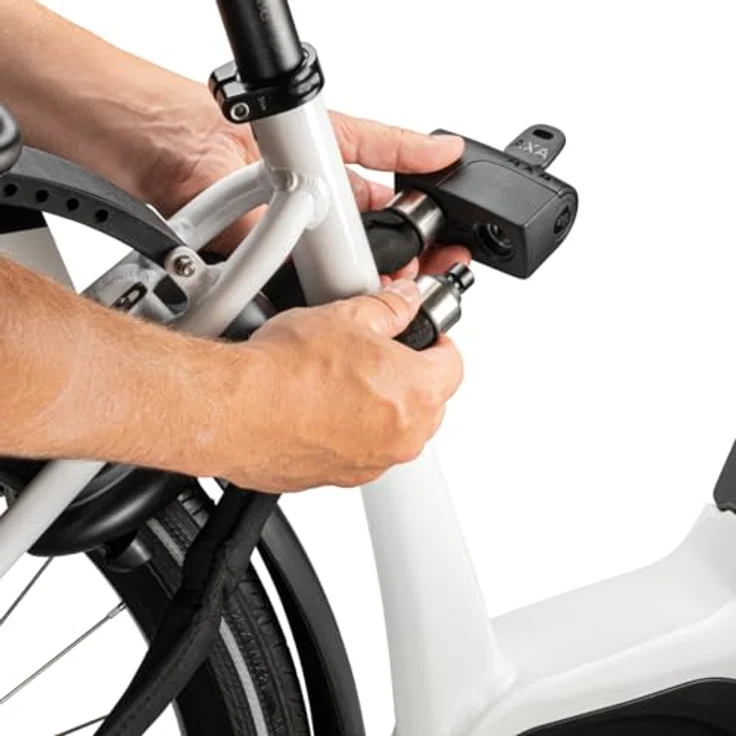 AXA Foldable Veloschloss, flexibles und robustes Fahrradschloss aus gehärtetem Stahl mit Schlüssel und Halterung, inklusive Online-Schlüsselservice – Bild 7