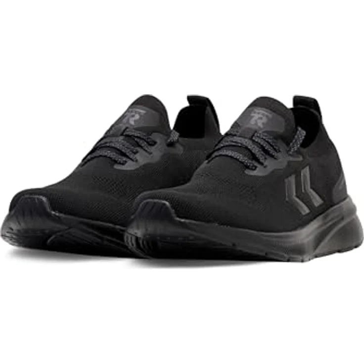 Hummel REACH TR FIT, Laufschuhe mit atmungsaktivem Strickobermaterial und stoßdämpfendem Schaumstoff, schwarz/schwarz, Größe 39 – Bild 4