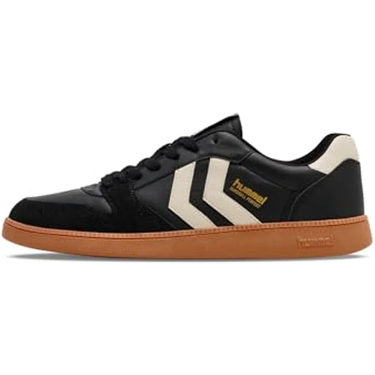Hummel Futsal Boots 226303-2001, atmungsaktive Mikrofaser-Sportschuhe mit TPR-Außensohle, schwarz, Größe 37 – Bild 1