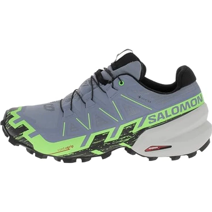 Salomon Speedcross 44 2/3, Laufschuhe mit robustem Mesh-Obermaterial und Schnellschnürung, hellgrau – Bild 2