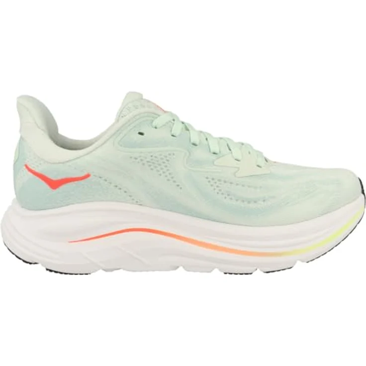 Hoka Clifton 10 Damen Laufschuhe mit hoher Dämpfung, grün, EU 42 – Bild 3