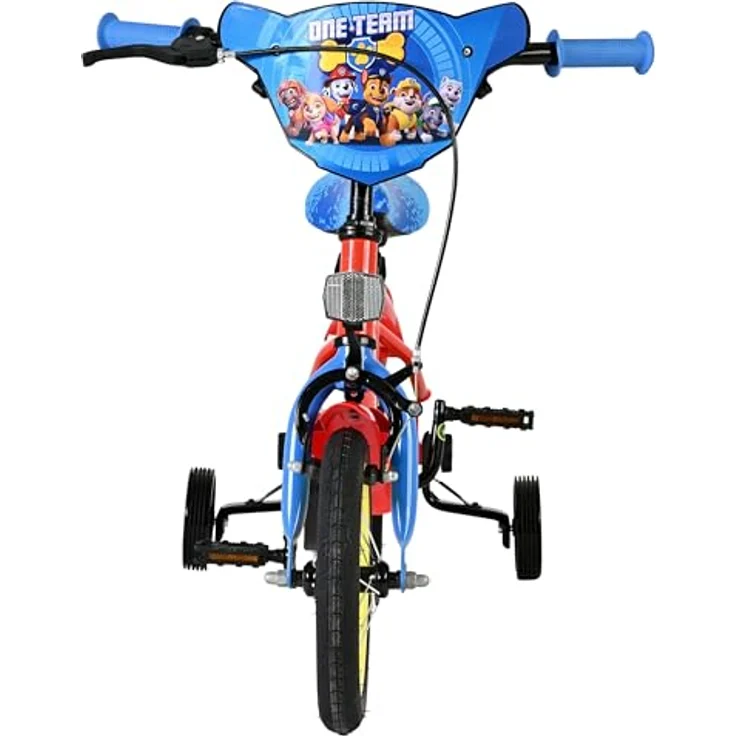 Volare Paw Patrol Kinderfahrrad, 12 Zoll in Rot und Blau, Handbremse, Rücktrittbremse, höhenverstellbar – Bild 7