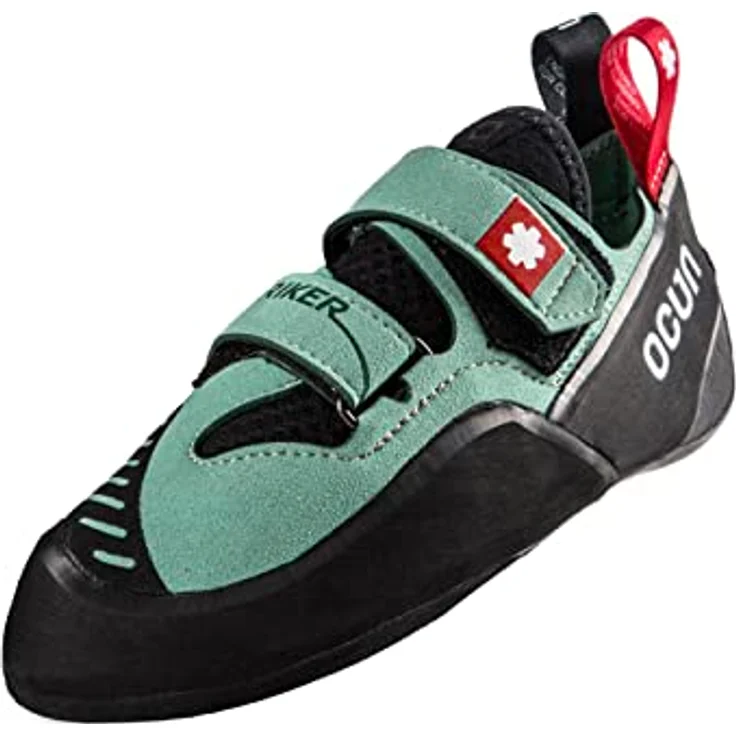 Ocun Striker QC, Damen Kletterschuhe, veganer Allrounder für Halle und Fels, grün, Größe 40 – Bild 1