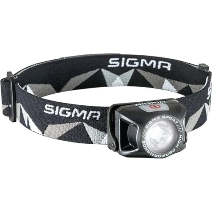 SIGMA Headled II, Stirnlampe mit 4 Leuchtmodi, 180 Lumen, spritzwassergeschützt IP44, wiederaufladbar mit bis zu 20h Brenndauer – Bild 1