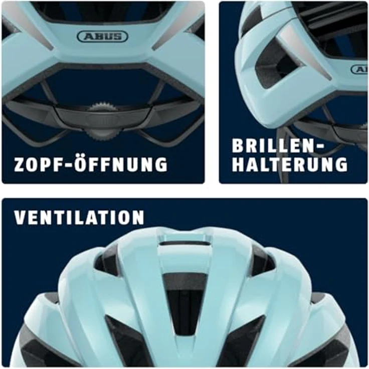 Abus Storm Chaser Pastel Blue Shiny 51 - 55 cm – Bild 5