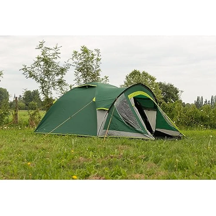 Coleman Kobuk Valley 4+ Kuppelzelt, 4 Personen Igluzelt mit verdunkelter Schlafkabine, 100% Wasserdicht WS 4.500 - Coleman, leichtes 4 Mann Campingzelt mit Vorzelt – Bild 3