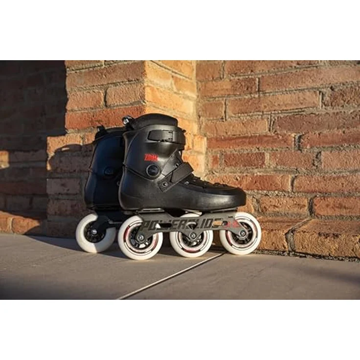 Powerslide Inlineskates Zoom Black 100, Freeskates mit 3-Rollen-Schiene – Bild 7