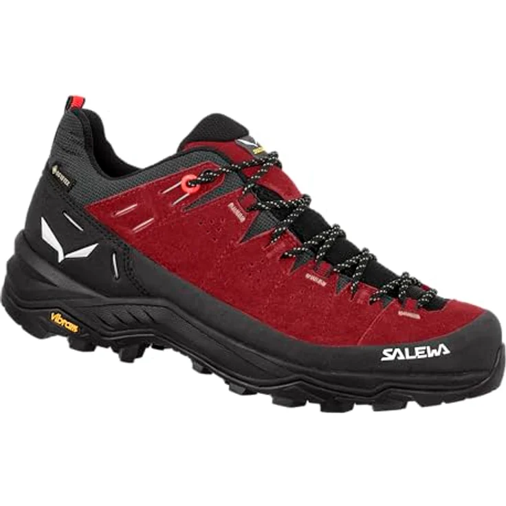 Salewa Alp Trainer 2 GTX Women, Wasserdichte Wanderschuhe mit Vibram Alpine Hiking Sohle, Größe UK 5,5, syrah/black – Bild 1