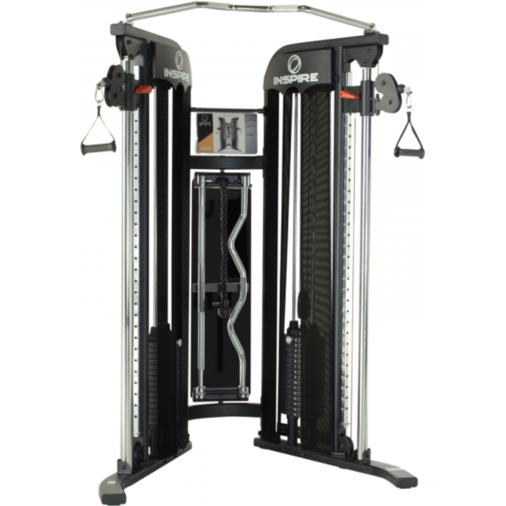 Inspire Kabelzugstation FT1 Functional Trainer, 50+ Übungen, 2x 75 kg Gewichtsblöcke, Mattschwarz