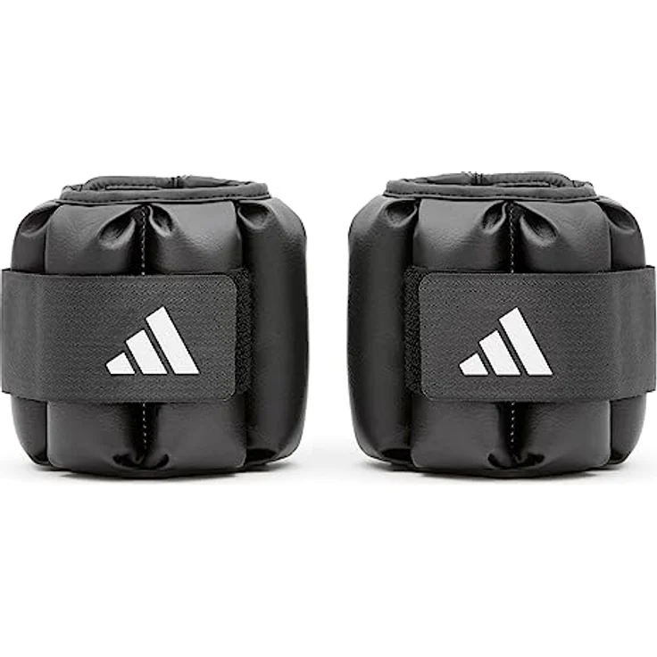 adidas Unisex-Adult Performance Knöchel-/Handgelenkgewichte 2.0 Kg, verstellbar, schwarz, für intensives Training – Bild 2