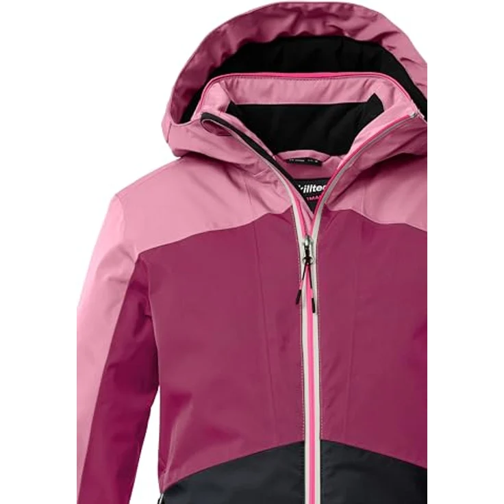 Killtec KSW 196 GRLS SKI JCKT, Kinder Skijacke in lila mit 10.000 mm Wassersäule, wasserdicht und atmungsaktiv, regulierbare Kapuze und Saum – Bild 4