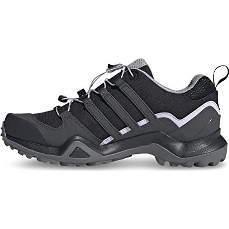 adidas TERREX SWIFT R2 GORE-TEX, Wasserdichter Wanderschuh mit optimalem Grip und Speed-Lacing System, schwarz – Bild 2