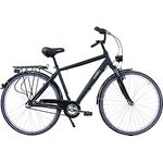 HAWK Citytrek Gent Premium Fahrrad Herren 28 Zoll Schwarz I Leichtes Aluminiumrahmen & 3-Gang Nabenschaltung, Trekkingrad