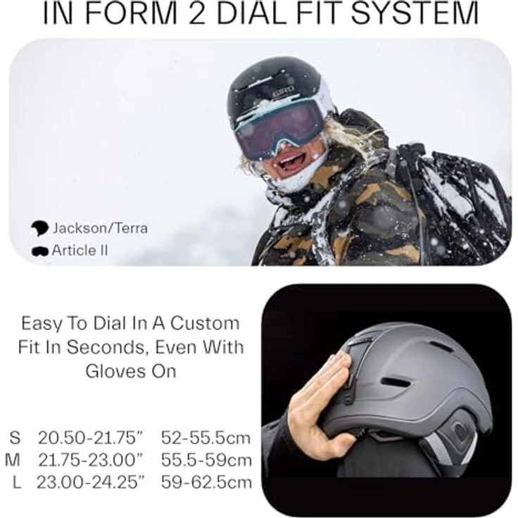 Giro Jackson MIPS, Skihelm mit Passive Aggressive Venting-System, 55 - 59 cm, M – Bild 6