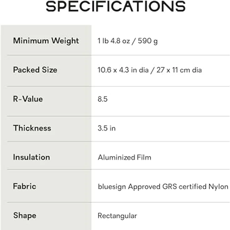 Nemo Equipment Tensor Extreme Conditions, Isomatte für extreme Kälte mit hervorragender Isolierung, leicht und mit Schnellablass-Ventil, 587 g – Bild 6