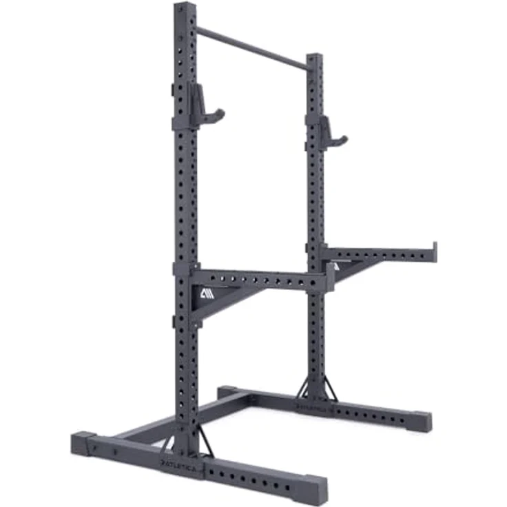 Atletica R7 Squat Rack | Verbessertes Modell in 203cm Höhe | Schwarz – Bild 4