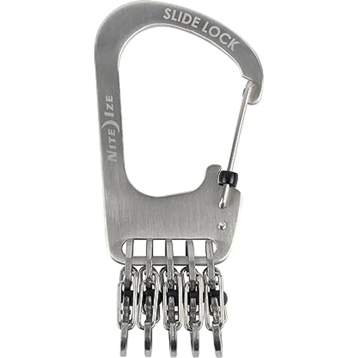 Nite Ize SlideLock KeyRack, Edelstahl-Karabiner mit Verriegelung, Nicht zutreffend – Bild 2
