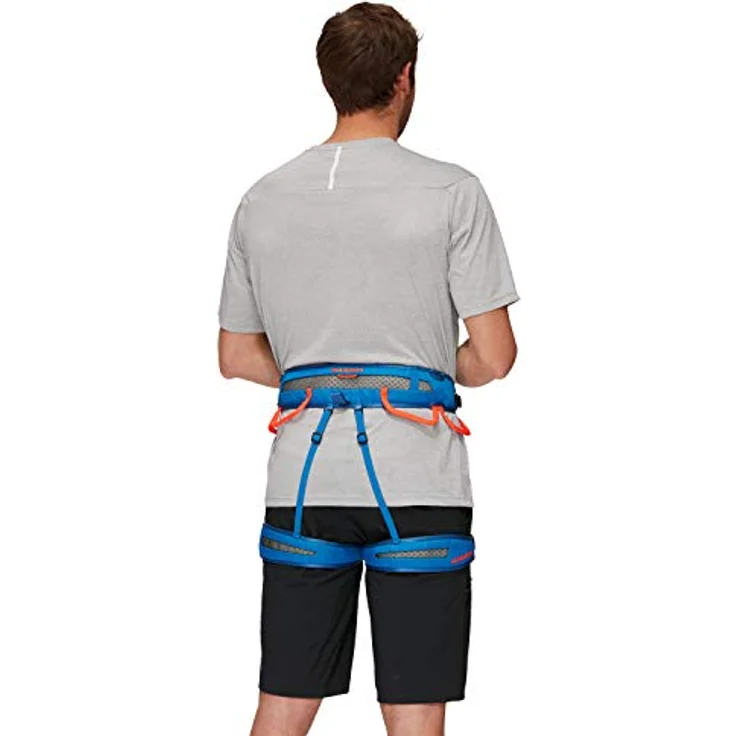 Mammut Ophir Fast Adjust, Klettergurt mit 4 Befestigungsschnallen, d'gentian/safety orange, Größe XS – Bild 3