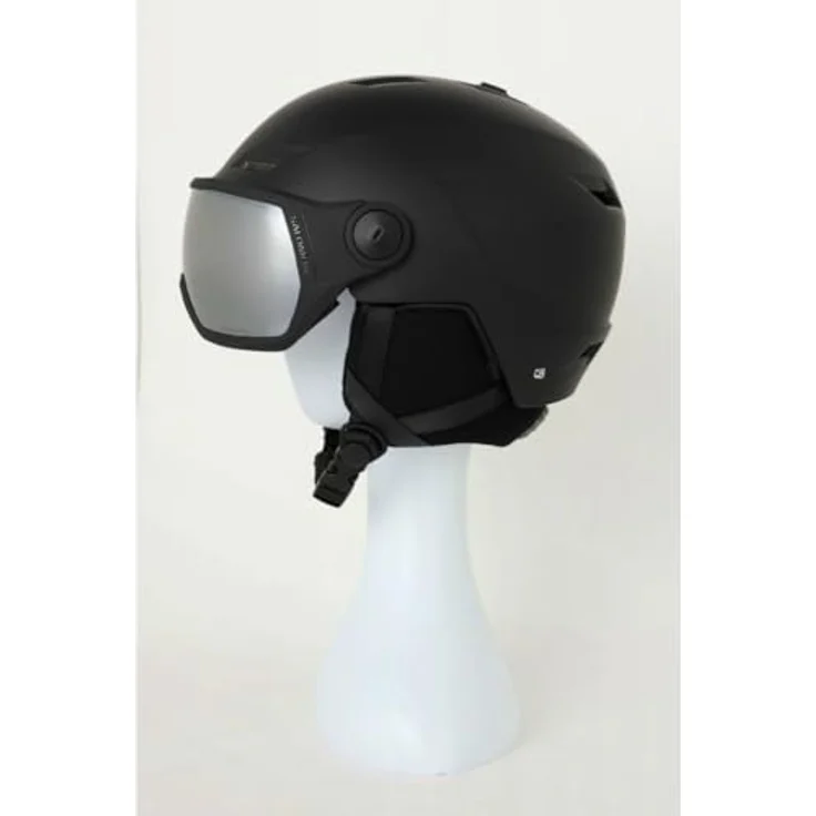 Salomon Herren Pioneer LT Visor Skihelm, Black, M - flacher, stylischer Visierhelm mit guter Passform und modernster Technologie. – Bild 4