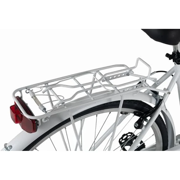 DaCapo Citybike 28'' Papilio, 6-Gang-Schaltung, weiß mit Schmetterlingsmotiven, RH 48 cm – Bild 7