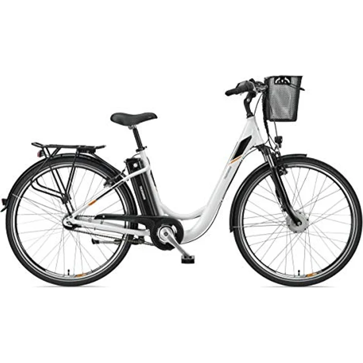 TELEFUNKEN E-Bike Damen 28 Zoll Elektrofahrrad - Citybike Alu mit Fahrradkorb, Frontmotor 250W, 10,4Ah, 36V - RC840 Multitalent, schwarz - Preisvergleich – Bild 2