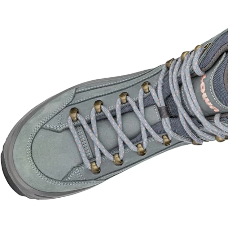 LOWA RENEGADE GTX MID Ws 6122, Wasserdichter Wanderschuh aus Nubukleder, eisblau/lachs – Bild 5