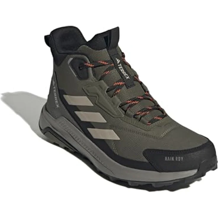 adidas TERREX ANYLANDER MID RAIN.RDY, wasserdichter Wanderschuh mit Traxion Außensohle und Recyclingmaterialien – Bild 3