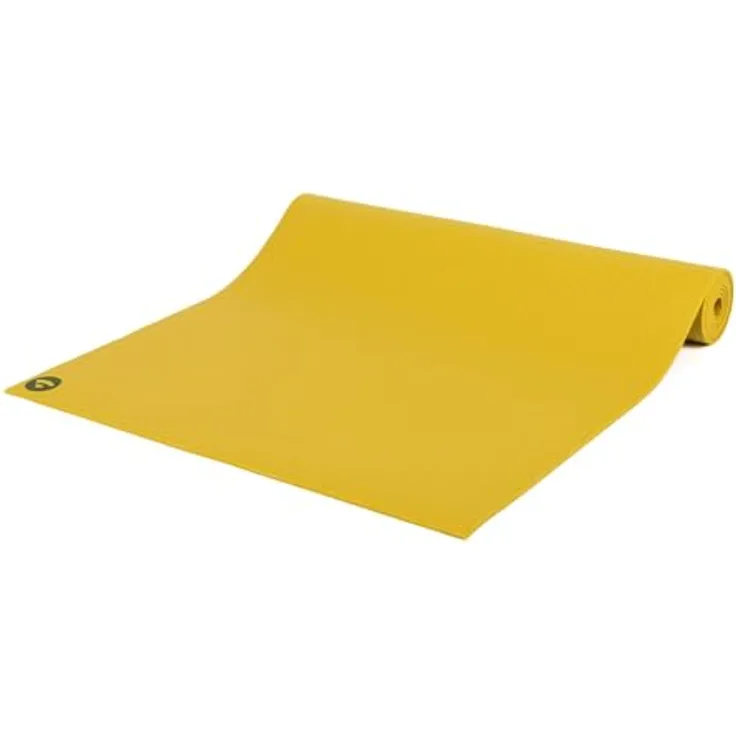 Bodhi Yogamatte Rishikesh Premium 60 | Rutschfest & Schadstofffrei | Matte für Yoga & Pilates | Antirutschmatte für deine Yogapraxis | Made in Germany | OEKO-TEX 100 | Übungsmatte | senfgelb
