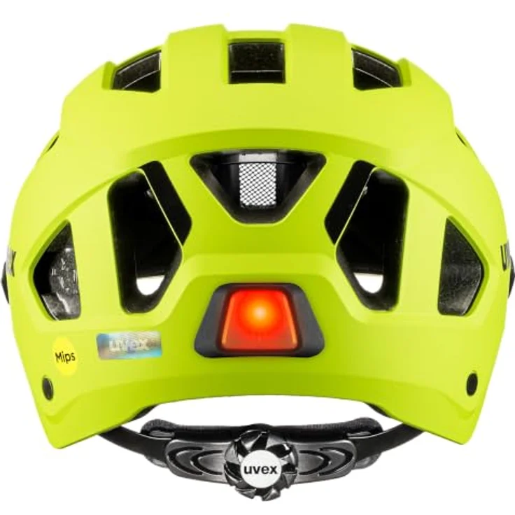 Uvex Stride Visor MIPS Fahrradhelm für Erwachsene, lime matt, 56-59 cm, Hoher Tragekomfort, integriertes Visier, MIPS-Technologie – Bild 3