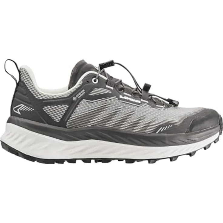 LOWA Wander- & Bergschuhe Damen 31393132363338, Trail-Schuhe mit GORE-TEX®-Membran, Wasserdicht, Schwarz, Größe 39 EU