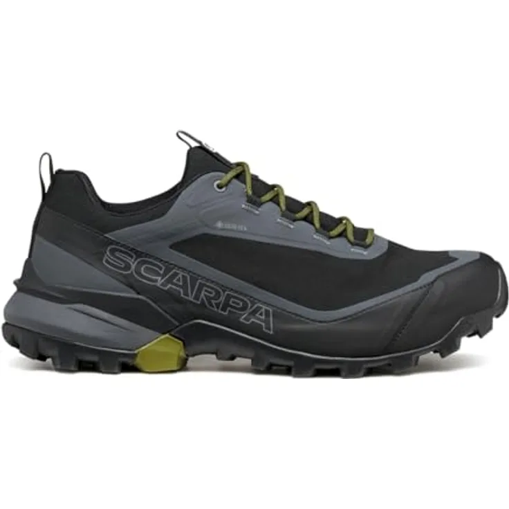 Scarpa Ribelle Cross 2 GTX Herren Laufschuhe, atmungsaktiv und wasserdicht, schwarz/oliv, Größe 43.5