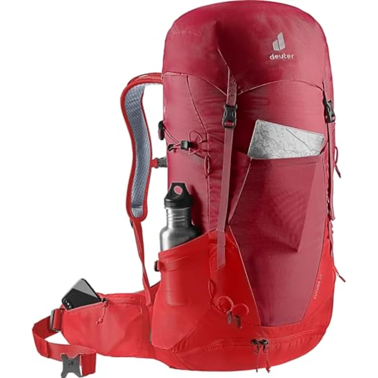 deuter Futura 32 Wanderrucksack, Aircomfort Netzrücken-System für maximale Belüftung, separate Bodenfach, elastischer Federstahlrahmen, gepolsterte Hüftflossen mit RV-Taschen – Bild 5