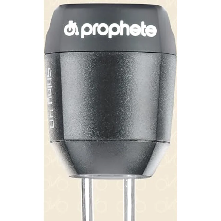 Prophete LED-Batteriescheinwerfer 50 Lux, Montage am Schaft, seitliche Sicherheit, leuchtendes Prophete Logo - Kinderfahrrad Zubehör - blau – Bild 6