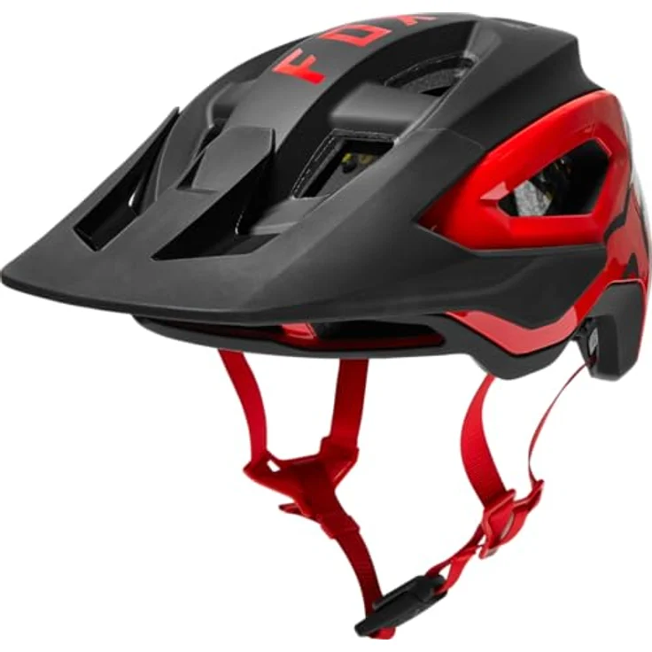 FOX SPEEDFRAME PRO HELMET, CE Trail Helm - black - red - Größe S – Bild 4