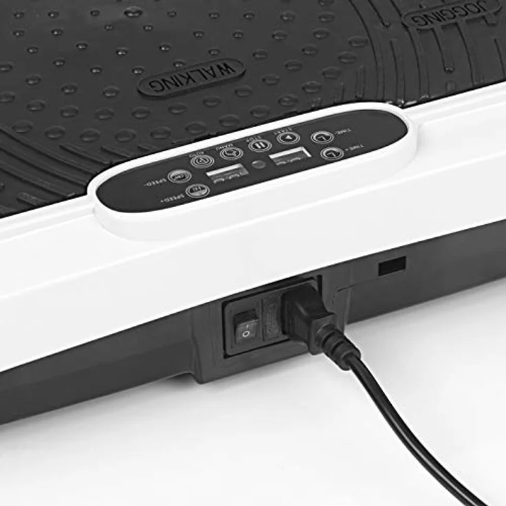 VITALmaxx Vibrationsplatte Basic | 99 Vibrationsstufen individuell einstellbar, 3 verschiedenen Vibrationszonen | rutschfeste Standfläche [10 Trainingsprogramme, Expanderbänder] - Preisvergleich – Bild 3