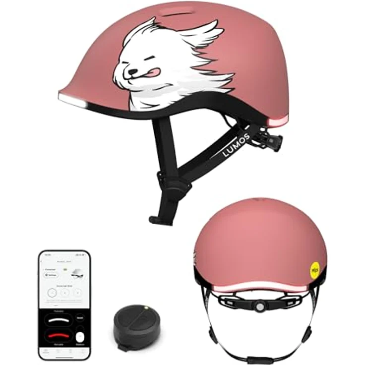 Lumen Labs Lumos Nyxel MIPS, Fahrradhelm für Erwachsene mit MIPS-Sicherheitssystem, Größe M, Farbe breeze & fluff, leichte Bauweise und RGB Blinker – Bild 1
