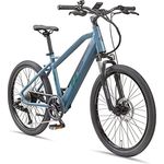 TELEFUNKEN E-Bike Mountainbike 24 Zoll Elektrofahrrad Alu, 8 Gang Kettenschaltung - Hinterradmotor 250W, Scheibenbremsen - Ideal für Jugendliche, Pedelec MTB - Aufsteiger M915