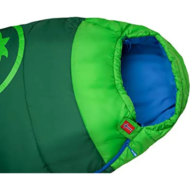 Trollkids Schlafsack Fjell Dreamer, Isolierend, Größenverstellbar, Dunkelgrün/Mittelblau, Einheitsgröße erweiterbar – Bild 4