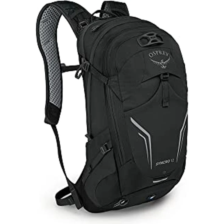 Osprey Syncro 12 Black O/S, Wanderrucksack mit Mesh-Rückenplatte und speziell konzipierten Schultergurten – Bild 1