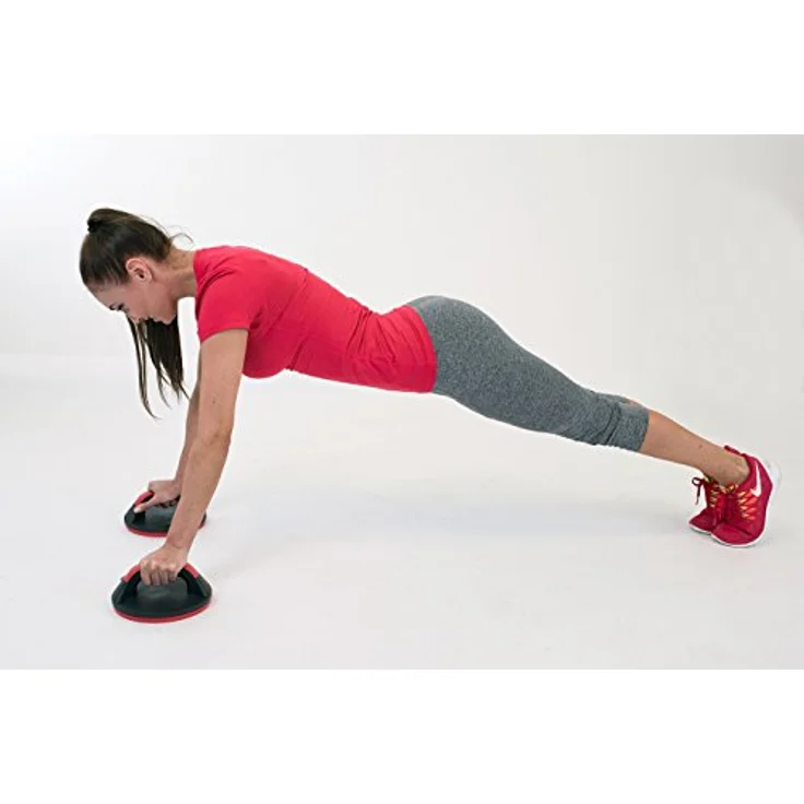 Christopeit Sport Liegestütz-Griffe - 2 Stück mit Drehfunktion für Push Ups, Dips, Calisthenics - gelenkschonend – Bild 3