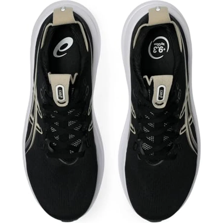 Asics 1011C127-002, Laufschuhe für Herren mit atmungsaktivem Knit-Obermaterial, dämpfendem FF Blast™ Plus-Schaumstoff und PureGEL™-Technologie, schwarz – Bild 4